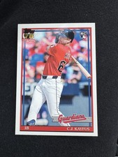 2026 Topps Baseball C.J. Kayfus RC T91-90 Cleveland Guardians