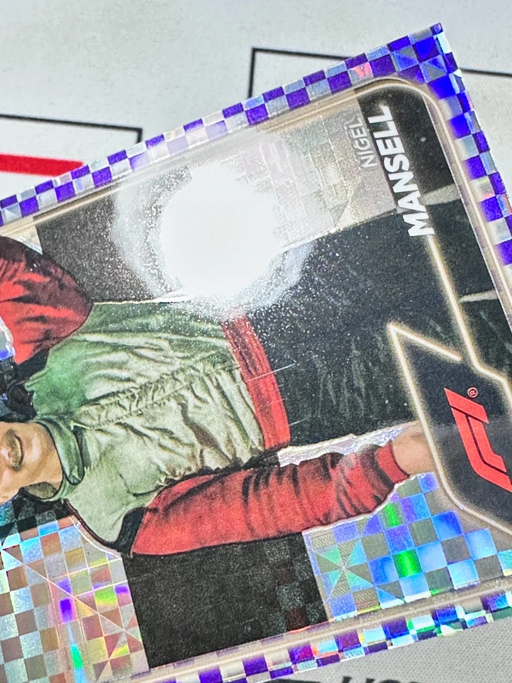 NIGEL MANSELL 2024 Topps Chrome Formula 1 F1 #194 Purple Checker Flag 88/199 - Image 3 of 3