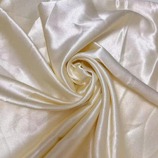 Satin Fabric by the Yard, Satin Fabric Silky Shiny Smooth Cloth Fabric Bridal