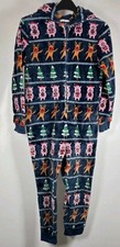 M & S PERCY PIG XMAS ALL IN ONE PYJAMAS - NAVY - AGE 13-14 Years UNISEX