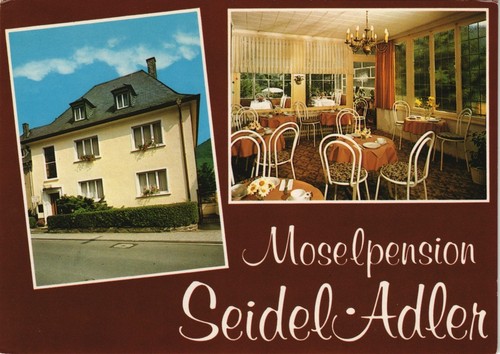 Bernkastel-Kues Cues Mosel-Pension Seidel-Adler Jugendheimstraße  1980 - Bild 2 von 3