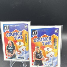 Panini 2025 Donruss Crunch Time WNBA Card Lot Cardoso #10 & Griner #14