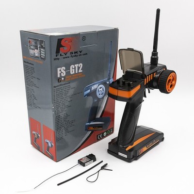 Flysky RC Car Boat Remote Control Kit FS-GT2 Transmitter & FS-GR3E Receiver 2.4G