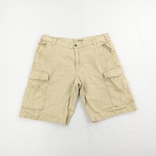 Carhartt Shorts Mens 40 Khaki Rugged Flex Canvas Cargo Relaxed Fit Work Utility