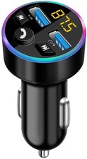 Bluetooth 5.0 FM Transmitter Car Radio Adapter Dual USB
