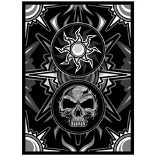 (White Black) - 100ct Textured TCG/MTG Art Card Sleeves