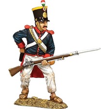 Santa Anna's Soldier reaching for a cartridge 1/30 Figure K&C (RTA129)