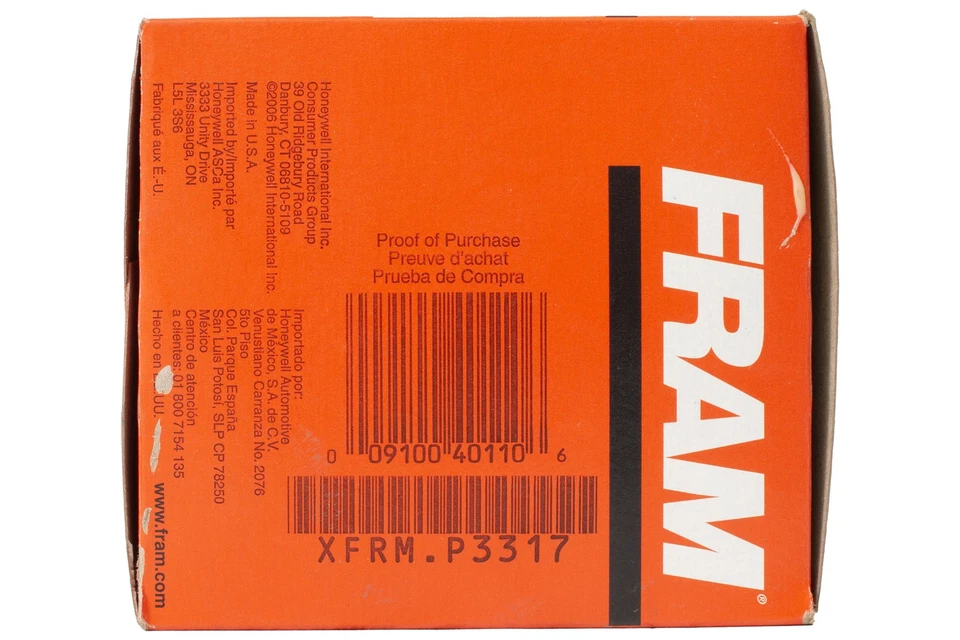 FRAM Replacement Oil Filter P3317 Fit Select International Harvester C153 Engine - Image 4 of 4