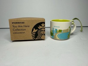 Starbucks City Mini Mug You are here Series Ornament Waikiki w/ Box - 2017 YAH