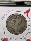 1917-D 50C Obverse Walking Liberty Half Dollar