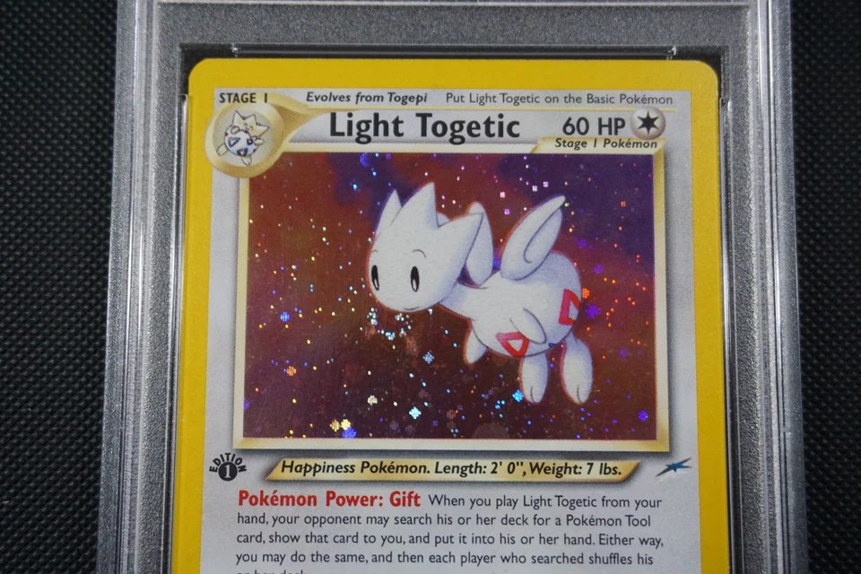 Pokemon Neo Destiny 1st Edition Light Togetic #15 - PSA 9, Swirl - Image 2 of 4