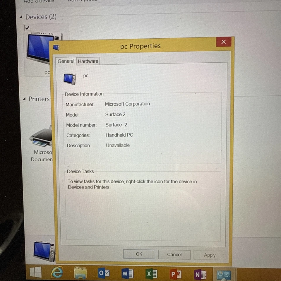 Microsoft Surface 2 Windows 8 RT 8.2 2GB Ram 4 Quad Core Battery needs Replacing - Image 3 of 4