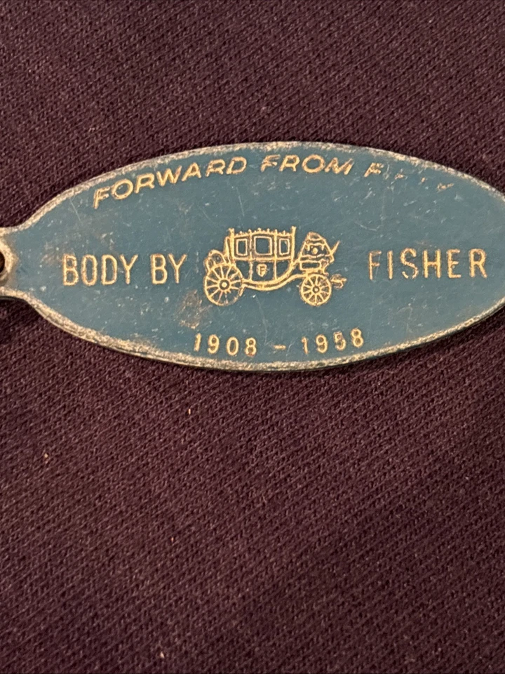 Vintage 1958 body by fisher General Motors keychain - Image 2 of 4
