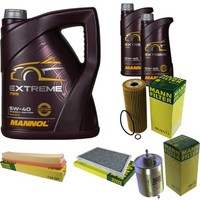 Mann Inspektionspaket 7L Mannol Extreme 5W-40 FüR Mercedes W203 C 180 CL203 S203