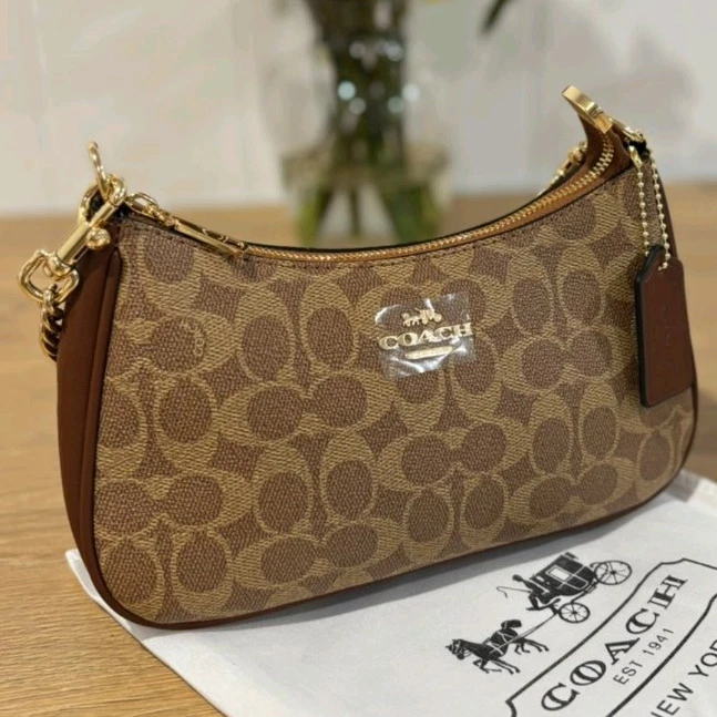 Coach Brown Signature Handbag for sale - eBay