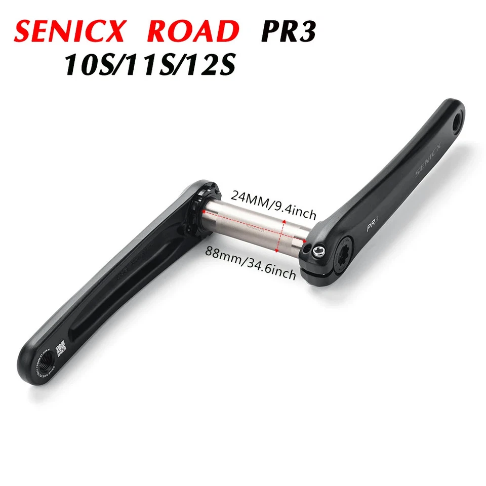 Juego de bielas para bicicleta de carretera 165/170/175 mm 50-34T 53-39T 36-52T 30-46T platos dobles Foto 3 de 4