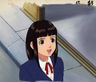Adolescent Girl and Robot G-Mine Cel Image 9.4x11.2 in Cell Artwork