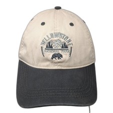 Yellowstone National Park Slideback Hat Beige One Size Colorblock