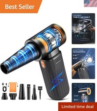 Compressed Air Duster, 260000RPM Cordless Electric Air Blower with Brushless ...