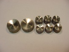 DYNACO PAS2 TUBE PREAMPLIFIER 8PCS RIPPLE INSERT SHAFT CONTROL KNOB LOT (OEM)