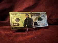 Star Wars luck Skywalker Gold Foil Novelty Bill