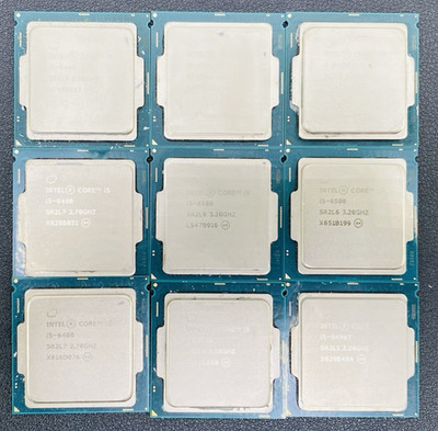 LOT OF 9 Intel Core i5-6th Gen Processors