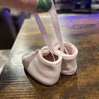 Vintage Porcelain Pink Baby Shoes, Nursery Decor, Ornament — photo 2
