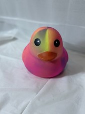 Sunny Days Jumbo Squeezy Duck Tie-Dye Pink Purple Squishy Stress Relief Toy NEW