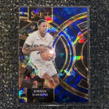 2023-24 Panini Select - Premier  Jordan Hawkins #124 Blue Cracked Ice Prizm RC