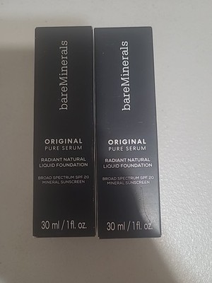 2x Bare Minerals Original Pure Serum Liquid Foundation SPF20 Deep Cool 5 Ex 5/25