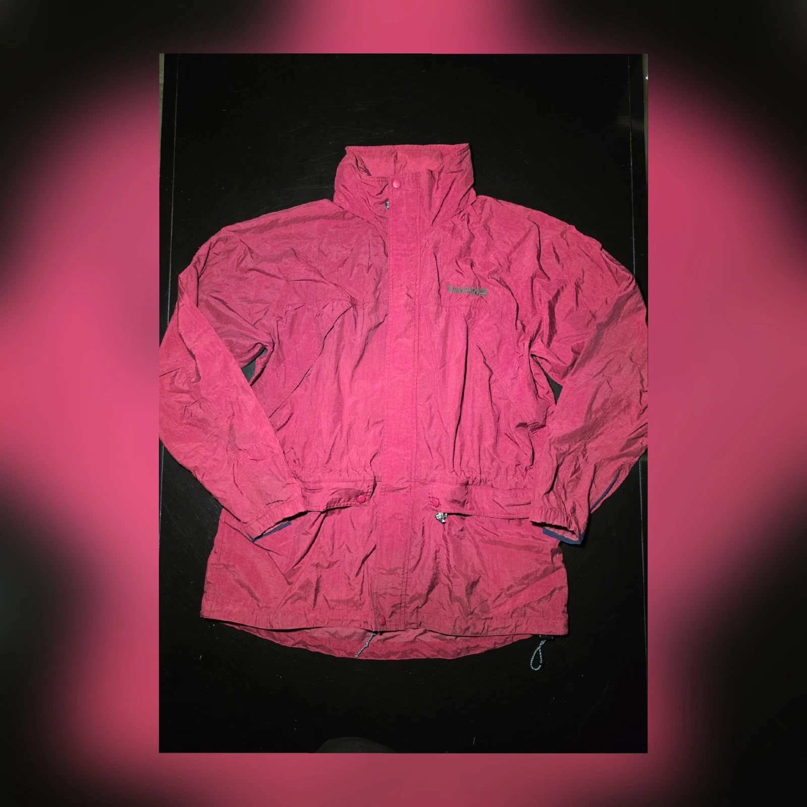 Vintage 1997 Timberland Rugged Core Jacket Mens L Burgundy 90s Gorpcore