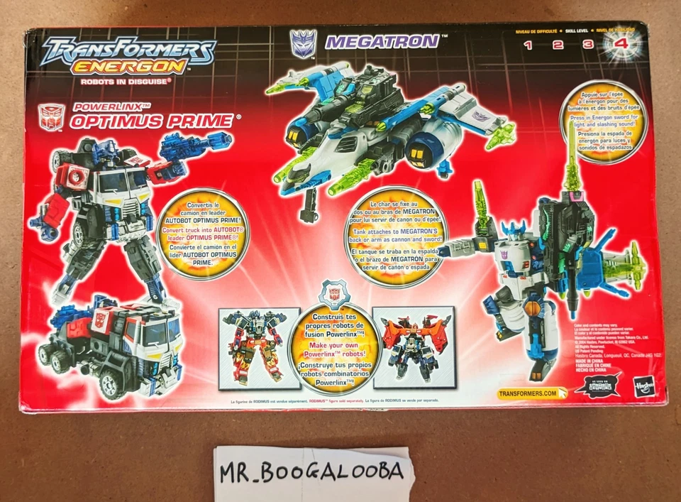 Transformers Energon Powerlinx Optimus Prime vs Megatron 2004 MISB - Immagine 4 di 4