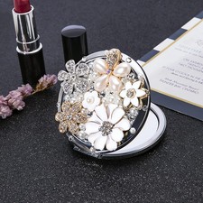 Compact Pocket Mirror 2x Magnification - 3inch Cute Travel Makeup Mirror Dai...