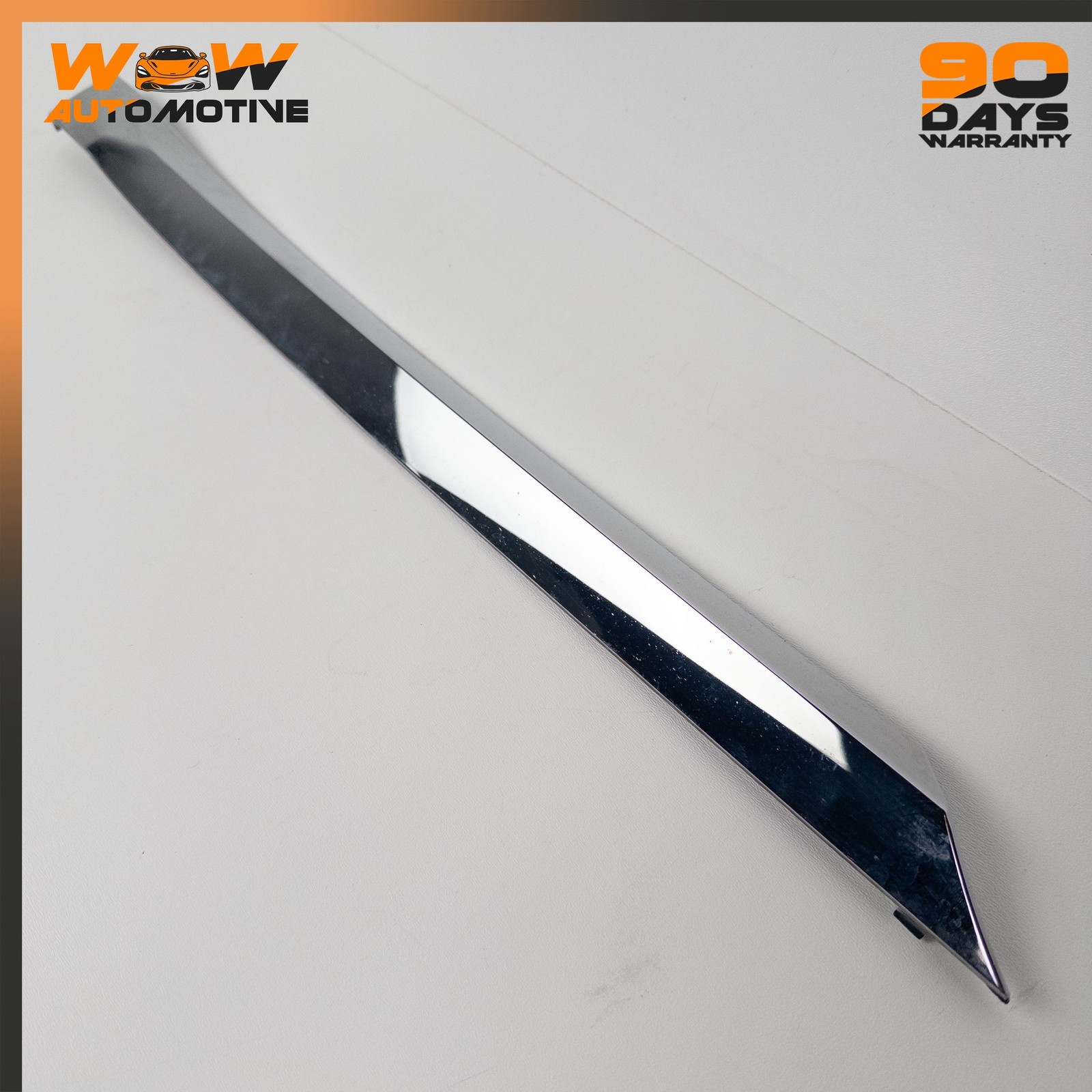 12-17 BENTLEY CONTINENTAL GT GTC REAR RIGHT LOWER MOLDING TRIM STRIP CHROME OEM