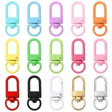 Tupalizy 45PCS Small Metal Lobster Claw Clasps Lanyard Clips Swivel Snap Hook...