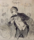 Romance: Lithograph by Daumier: Series: "Musical Sketches" (P 18)