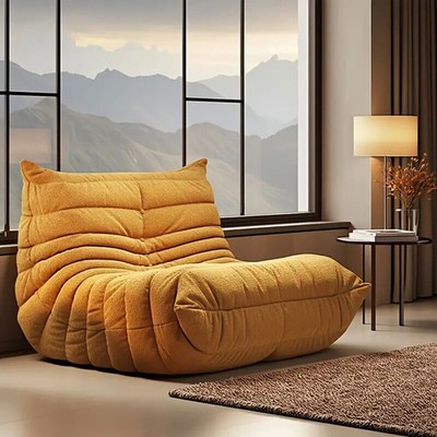 Compressed Sofa Bean Bag Chair Armless Couch for Apartment Studio Easy Assembly