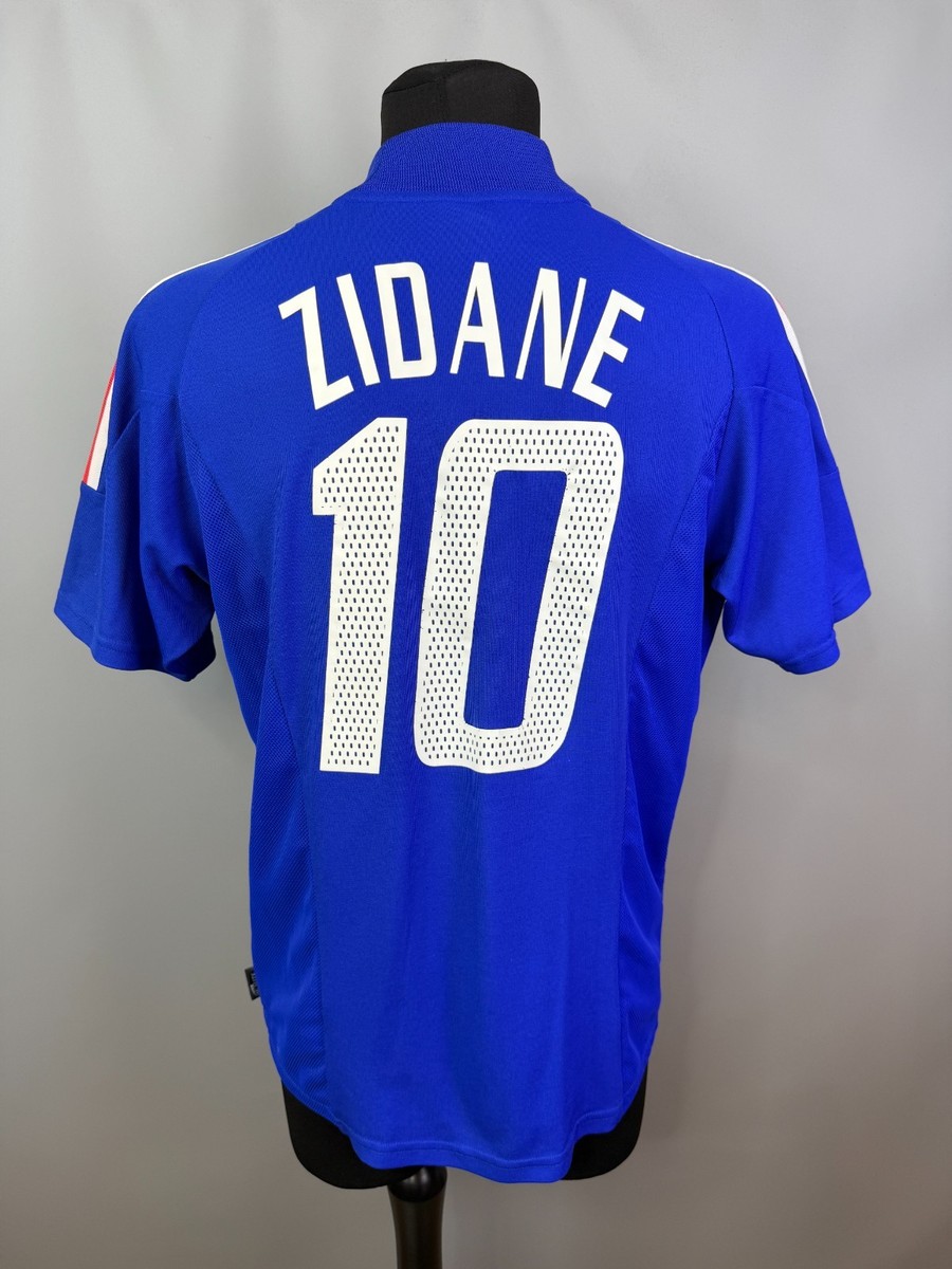 FRANCE 2002 2004 ZIDANE HOME SHIRT FOOTBALL SOCCER JERSEY ADIDAS