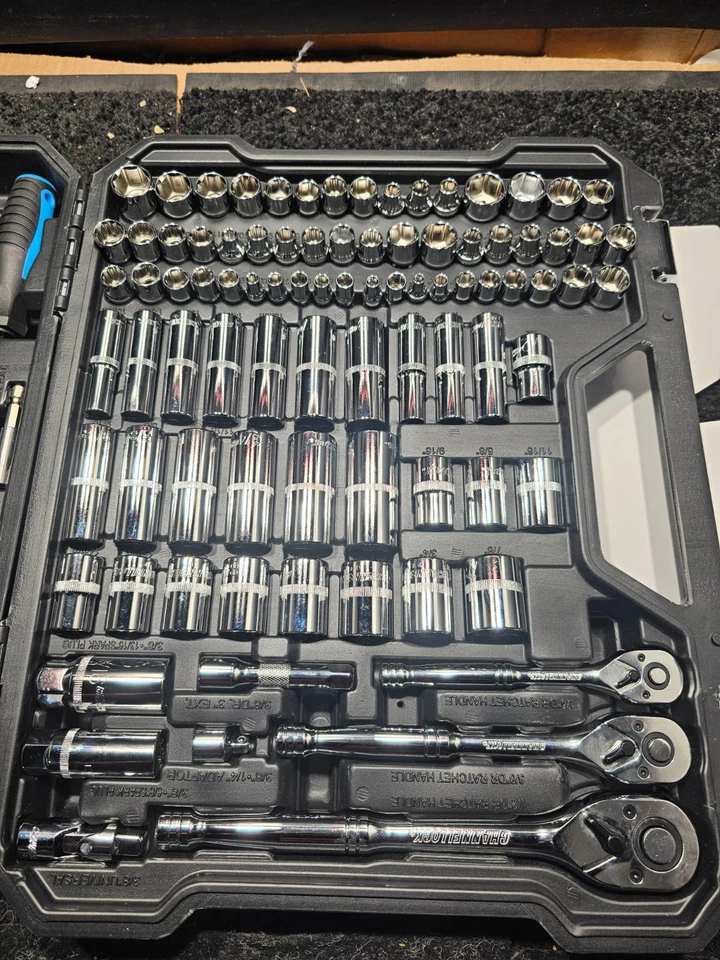 Enchufes de accionamiento Channellock Mechanic 200 piezas, llaves combinadas herramientas Foto 3 de 4