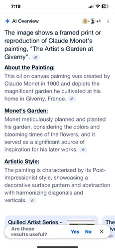 Quadro con cornice Il giardino degli artisti a Giverny 1900 Claude Monet 14 x 16 opaco - Foto 15 di 15