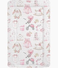 Girls Baby Changing Mat Travel, Table or Wedge Mat - Waterproof - Vintage Design