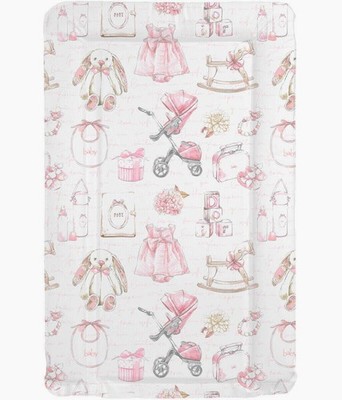 Mädchen Baby Wickelauflage Reise, Tisch oder Keilmatte - wasserdicht - Vintage Design