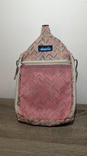 KAVU Chevron Pattern Pink Beige Gray Crossbod...