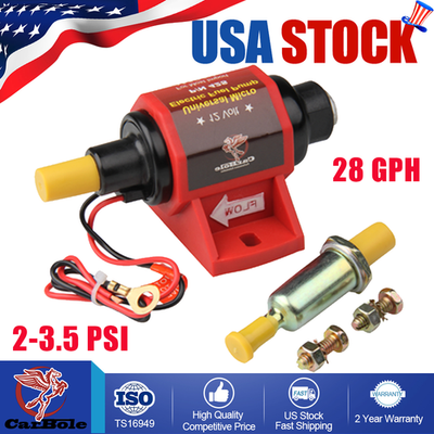 #ad 2 3.5 PSI 28 GPH Low Pressure Electric Fuel Pump Inline Carbureted Gas Universal $24.99