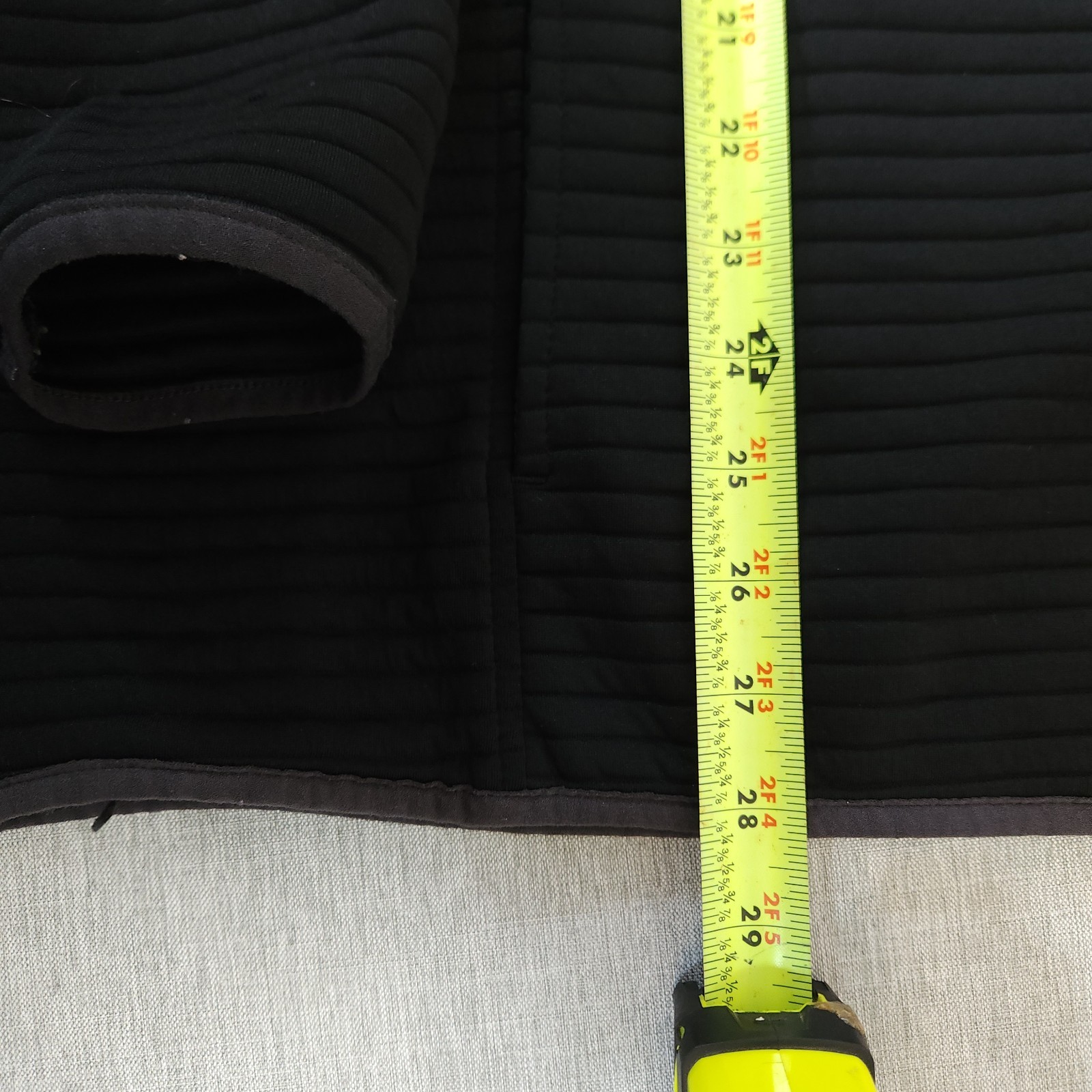 Gerry Ribbed Pullover Jacket Black Polyester Rugg… - image 10