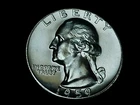 Raw 1959 U.S. Silver Quarter Type B Proof Die Reverse Variety Coin