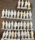 Lot of 34 Vintage Marx Presidents Figures Unpainted White