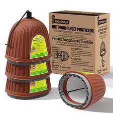 Insulated Outdoor Faucet Cover 4 Pack, Durable Winter Protection, 7" x 5.8"