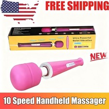 Handheld Massager Wand Vibrating Massage Magic Full Body Therapy Motor LOT