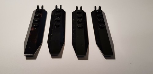 LEGO® 4 x 14137 Płyta skrzydłowa 1 x 8 z zawiasem czarna 6040336 (N70) - Zdjęcie 2 z 4